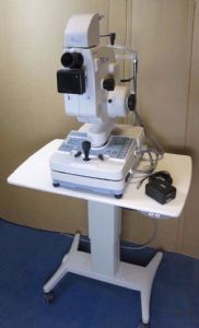 Topcon TRC 50EX Retinal Fundus Camera + Topcon ATE-600 Motorised Intrument Table
